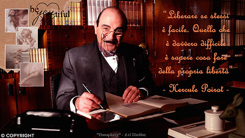 #HERCULE POIROT: “LIBERARE SE STESSI È FACILE. QUELLO CHE È DAVVERO DIFFICILE È SAPERE COSA FARE DELLA PROPRIA LIBERTÀ!!”😇💖🙏 = 🛑PER VINCERE DAVVERO UNA GUERRA OCCORRE, PRIMARIAMENTE, 🛑VINCERE LE PROPRIE CATTIVE INCLINAZIONI =