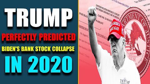 HUGE LEAK! TRUMP SHOCKING PREDICTED BIDEN'S BANK STOCK COLLAPSE IN 2020 - TRUMP NEWS