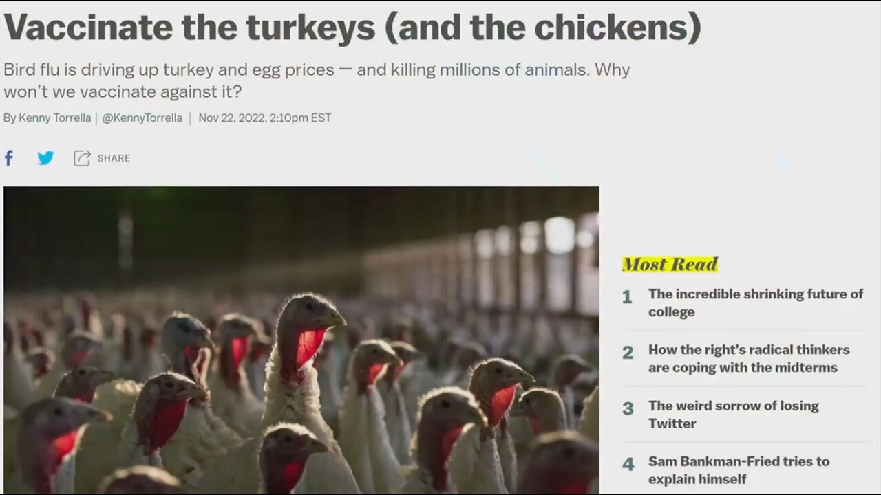 Vaccines for Turkeys: Pharma's Insatiable Appetite