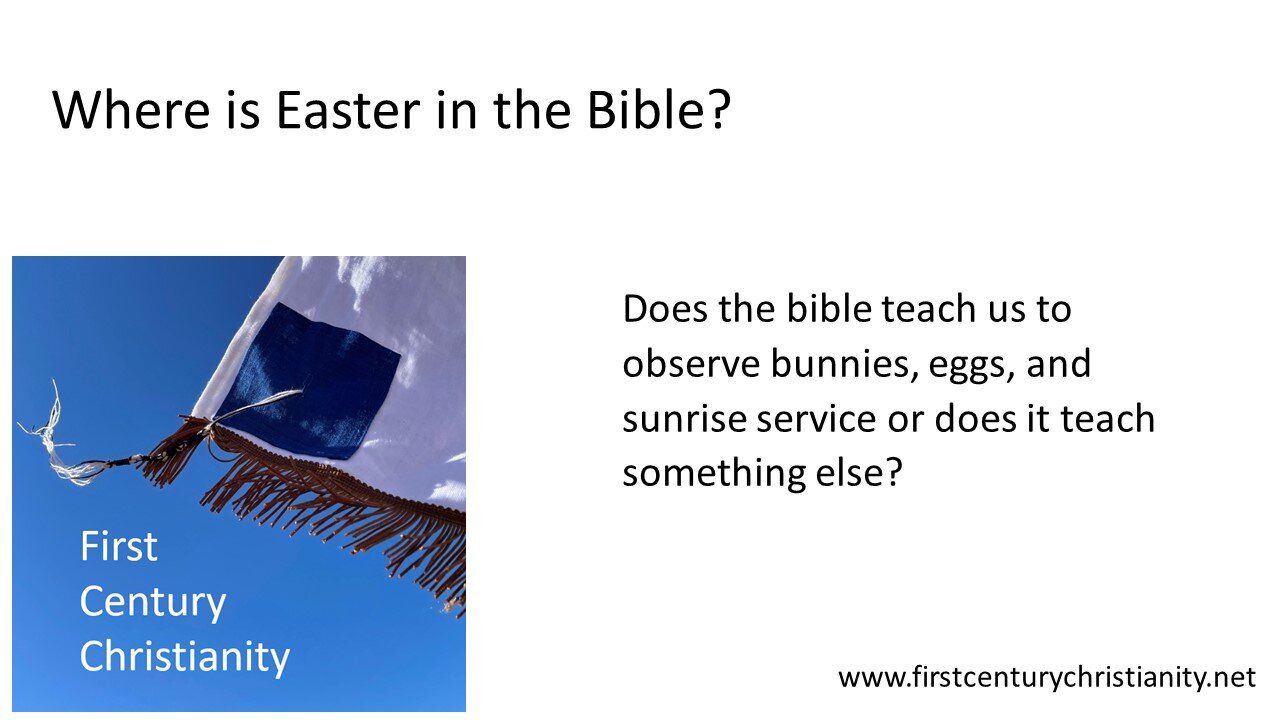 Where is Easter in the Bible?