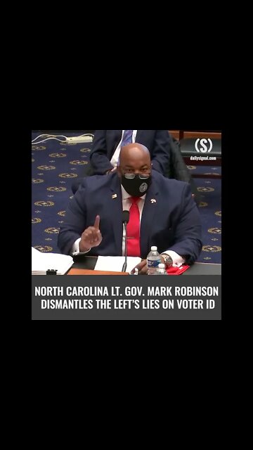 North Carolina Lt. Governor Dismantles the Left's Lies on Voter ID | #Shorts