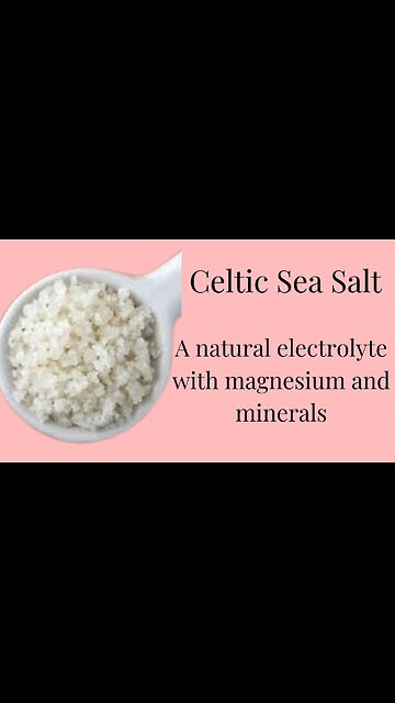 Electrolyte water with Celtic Sea Salt