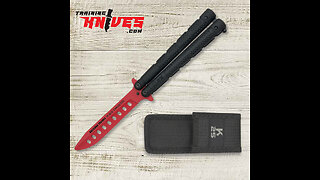 K25 Red 7Cr17Mov Balisong Butterfly Trainer 36251