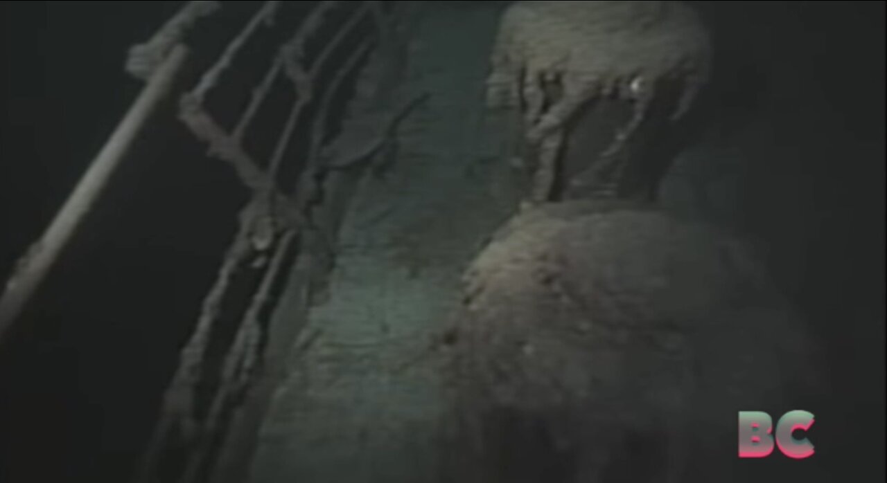 Never-before-seen footage of the Titanic nearly 12,500 feet below the ocean released
