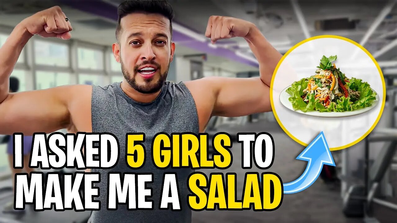 I Asked 5 Girls to Make Me a Salad and THIS happened...(Gym Vlog)