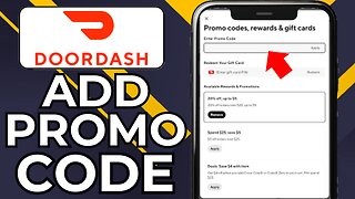 HOW TO ADD A PROMO CODE ON DOORDASH