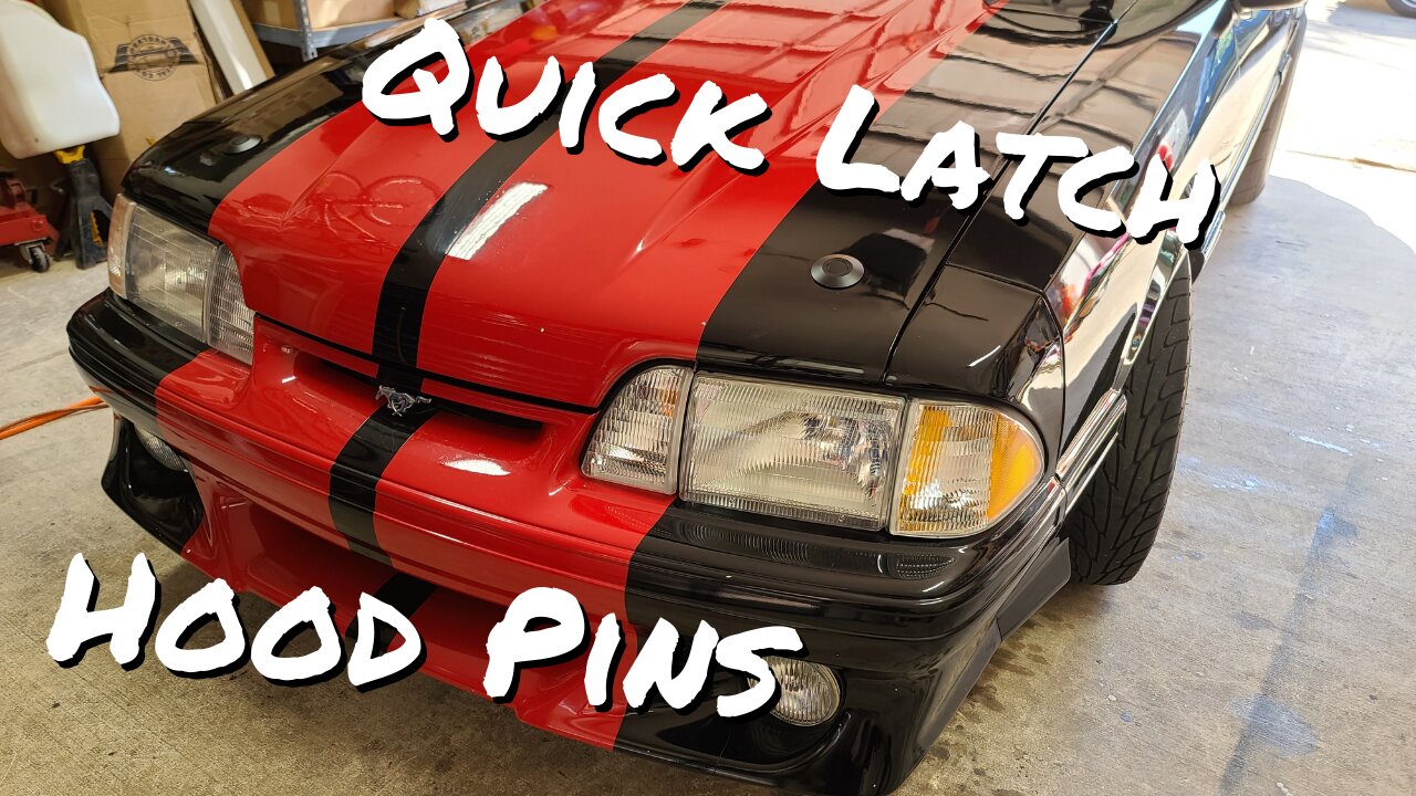 Quick Latch Push Button Hood Pins