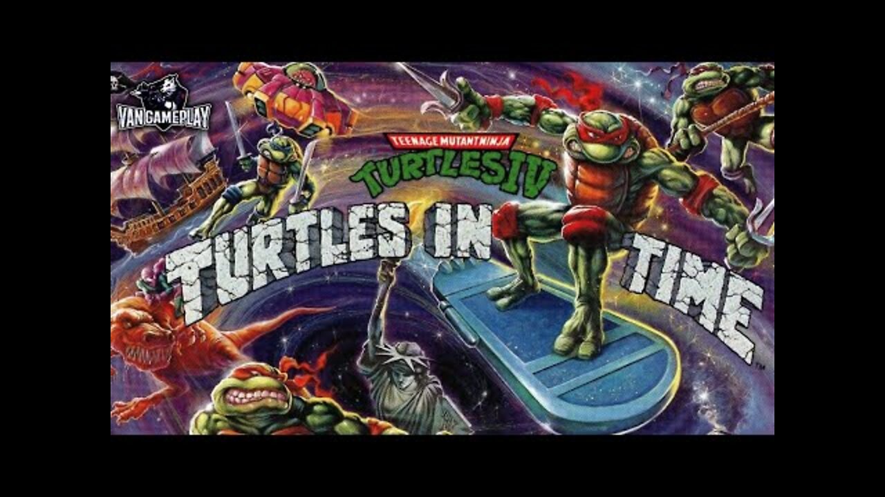 Teenage Mutant Ninja Turtles: Turtles in Time (Hard Snes) Cortes da Live.