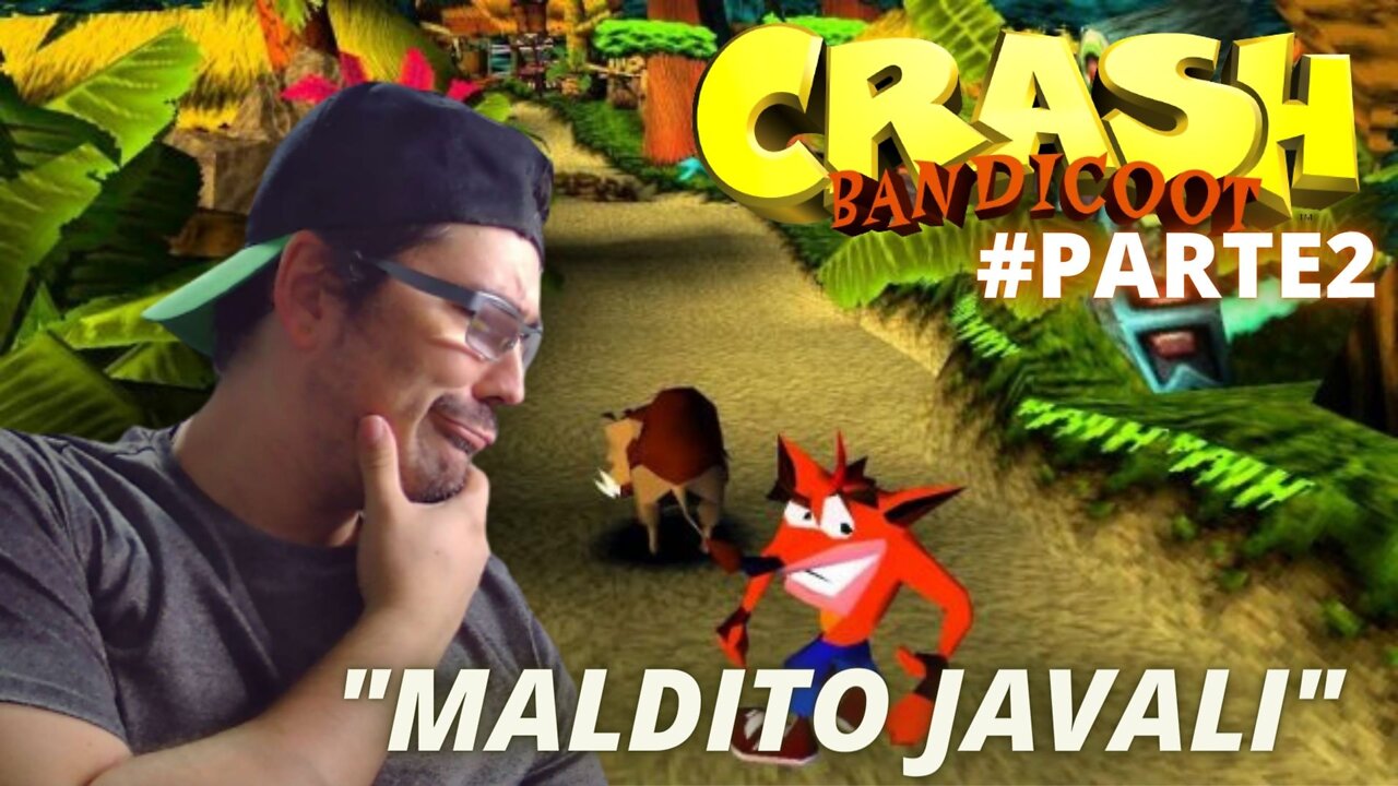 JOGANDO ATÉ ZERAR - CRASH BANDICOOT - PLAYSTATION 1 - #parte2 / Teve corrida com javali