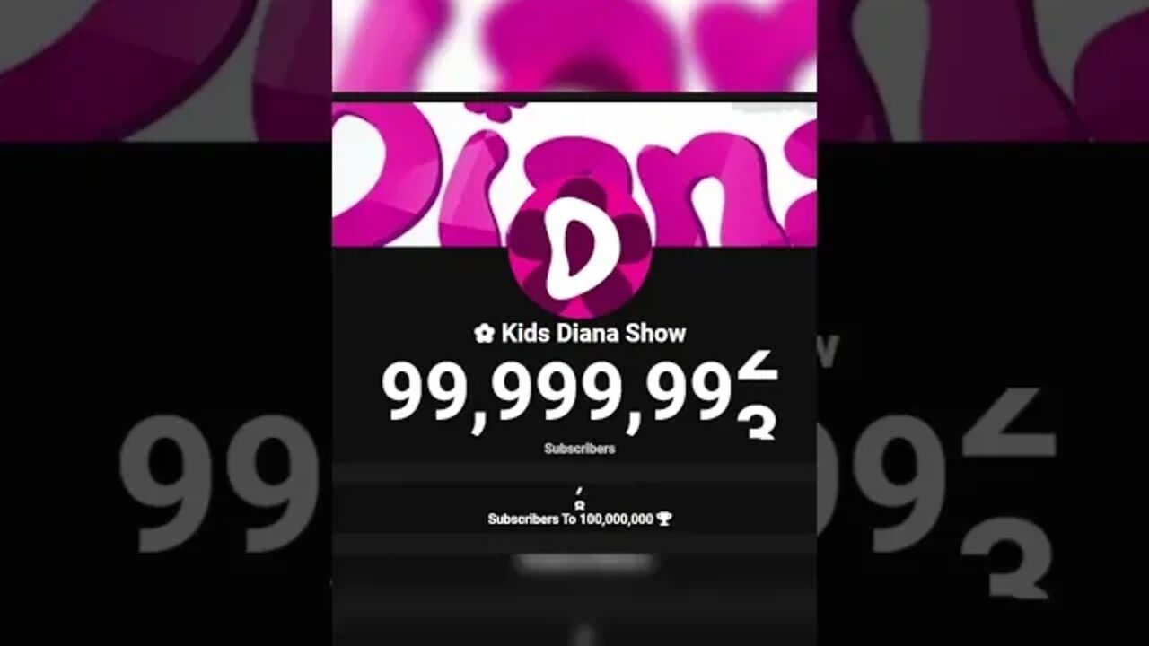 Kids Diana Show Hit 100M Subscribers