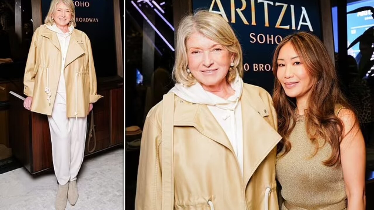 Martha Stewart Wows in Cream Pant Suit at NYC Event