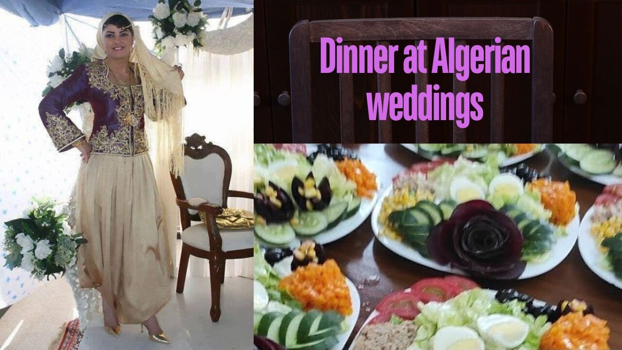 Dinner at Algerian weddings