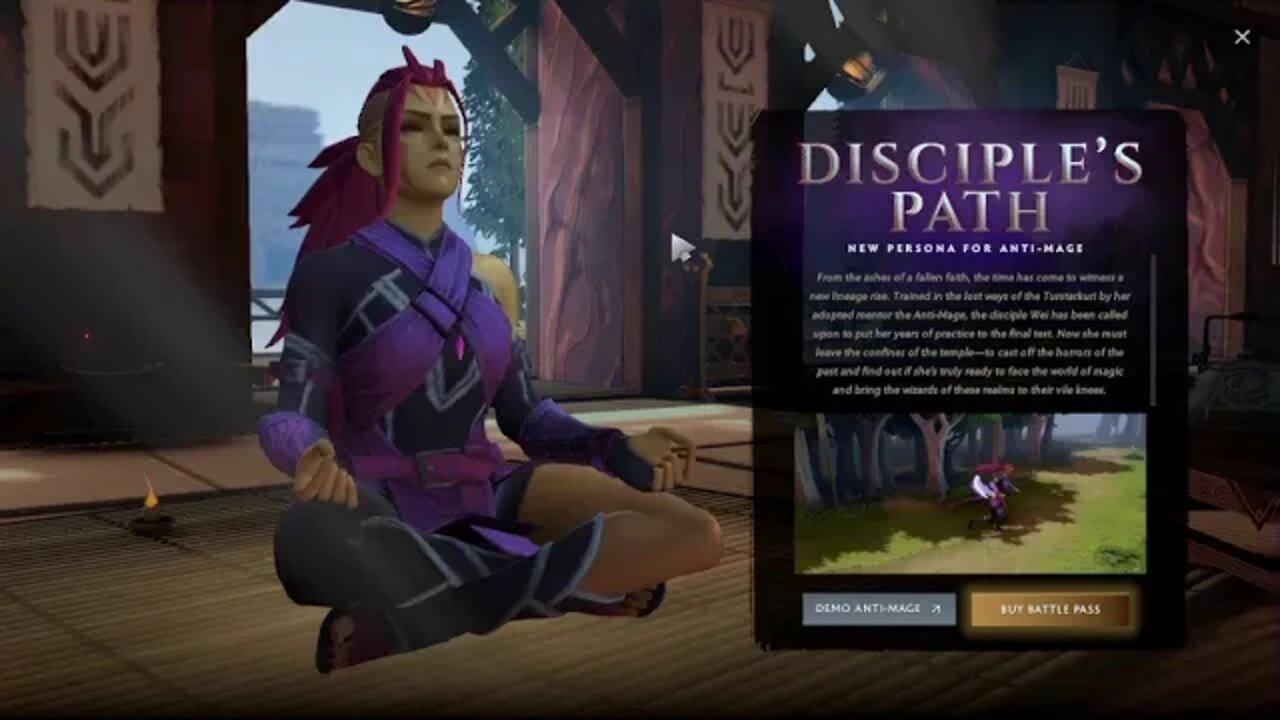 Dota 2 Anti-Mage Persona - Disciple's Path