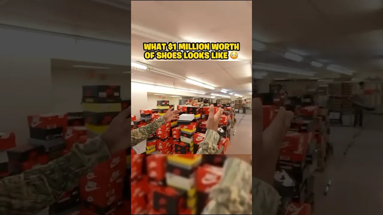 What 1 million worth of shoes looks like 😳