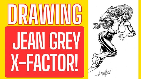 Time-Lapse Drawing JEAN GREY X-FACTOR