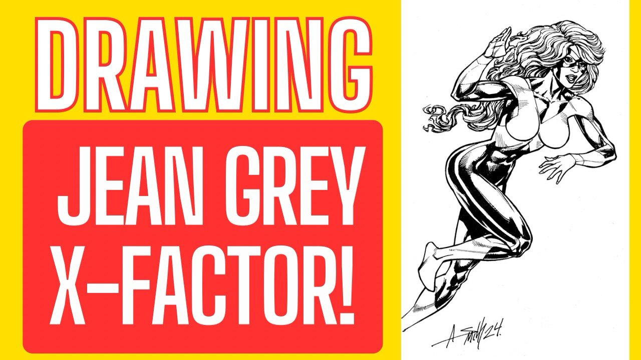 Time-Lapse Drawing JEAN GREY X-FACTOR