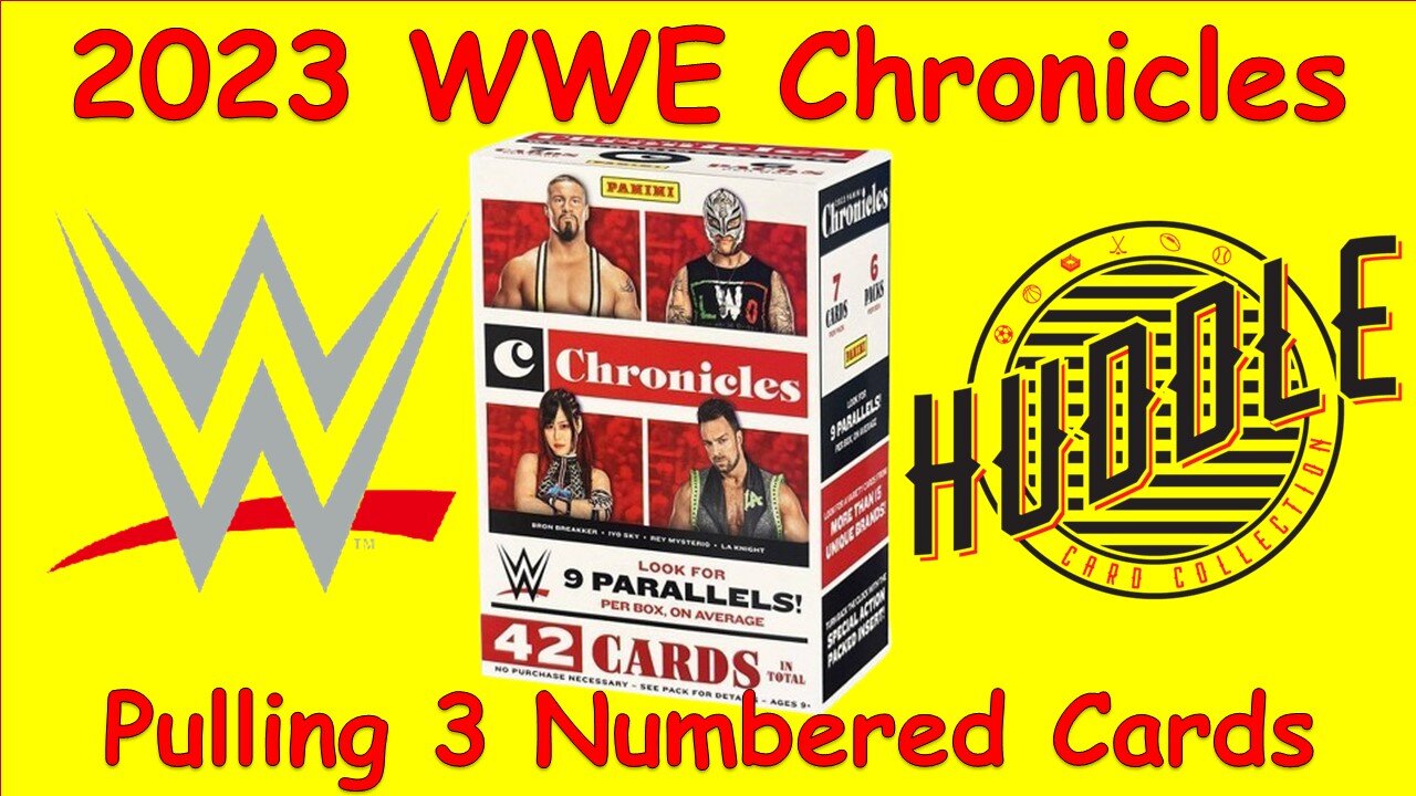 Pulling Green & Pink Numbered Cards From A 2023 WWE Chronicles Blaster