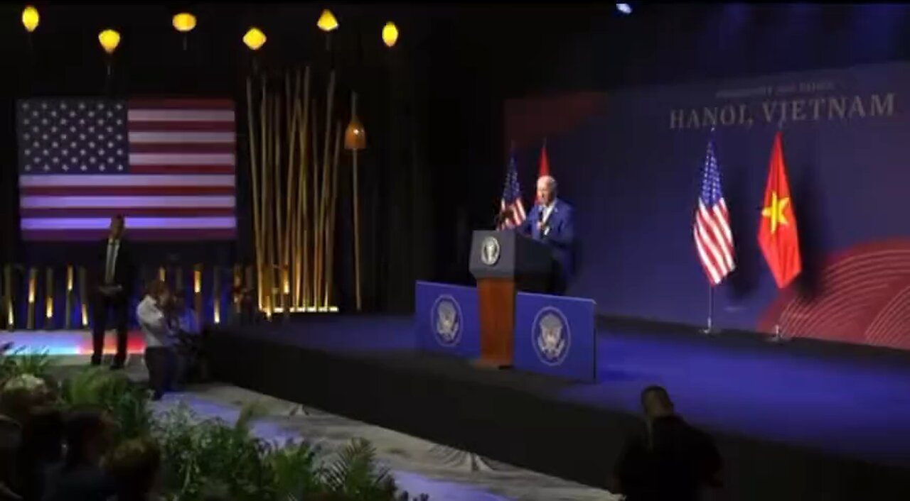 Biden gets cut off at press conference…