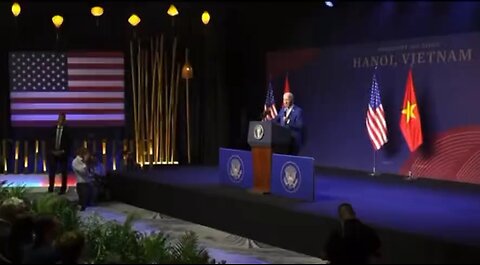 Biden gets cut off at press conference…