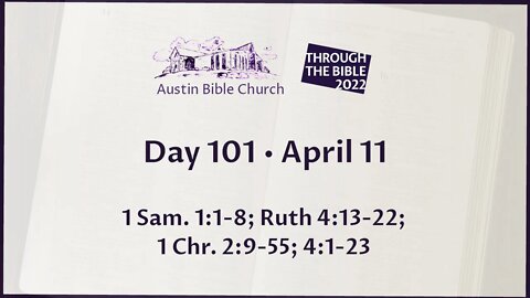 Through the Bible 2022 (Day 101)