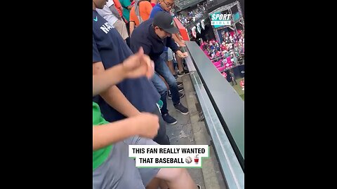 Stealing baseball in a unique way in a full crowed