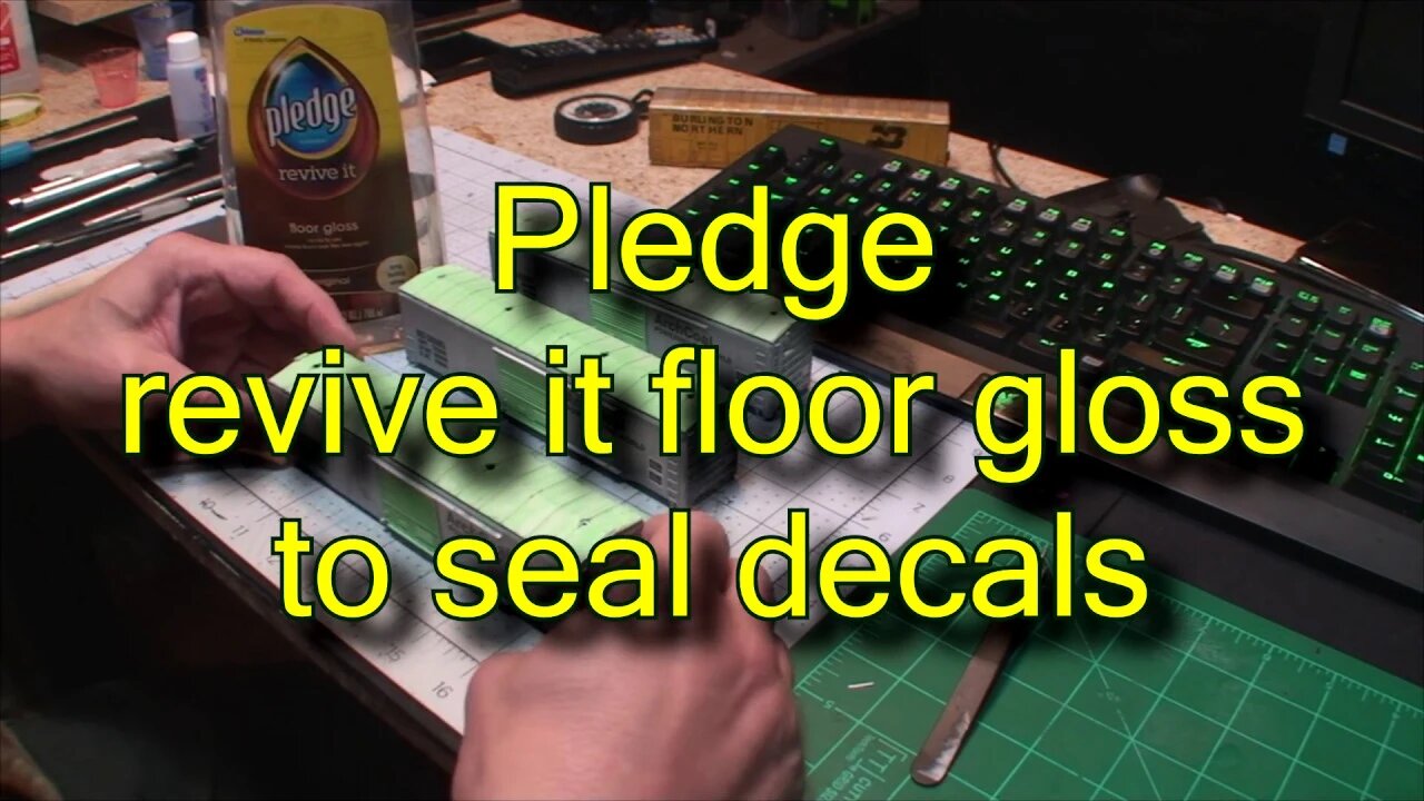 How to seal decals with floor polish