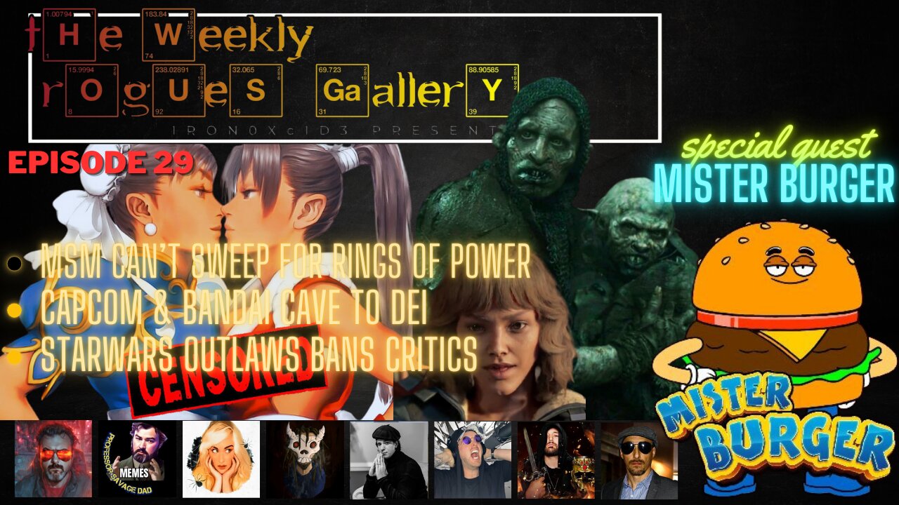 The Weekly Rogues' Gallery Ep. 29: MSM can't Sweep ROP, Capcom & Bandai DEI, SW Outlaws ban critics