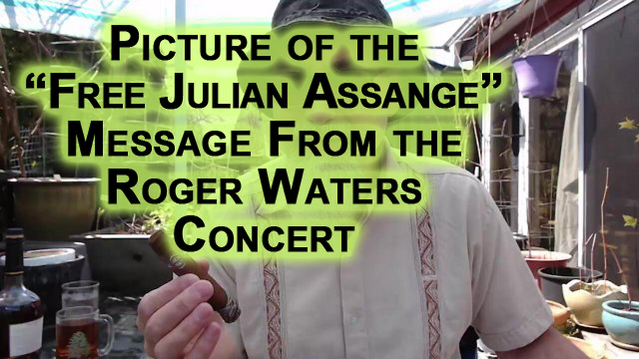 Picture of the “Free Julian Assange” Message From the Roger Waters Concert in Budapest, Hungary