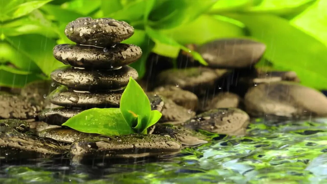 Rain in a Zen Garden Music and Sounds - Meditate, Massage, Spa, Stress Release, Sleep