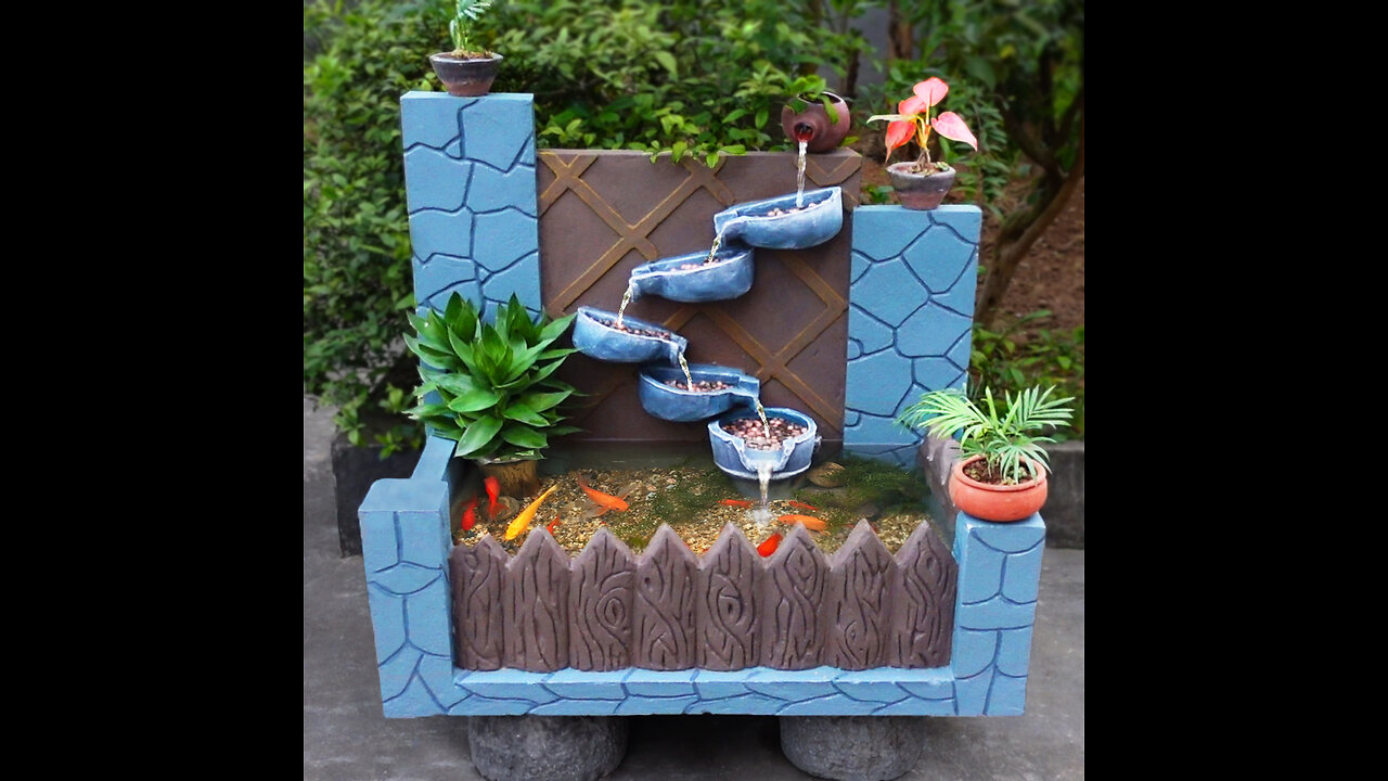 Tips for making beautiful waterfall aquarium | Aquarium decoration ideas