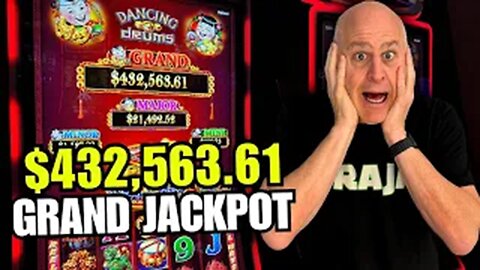 UNREAL!!! SUPER MASSIVE JACKPOT PLAYING HIGH LIMIT DANCING DRUMS!!!