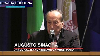 Conferenza Legalità e Giustizia: discorso di apertura del prof. Augusto Sinagra