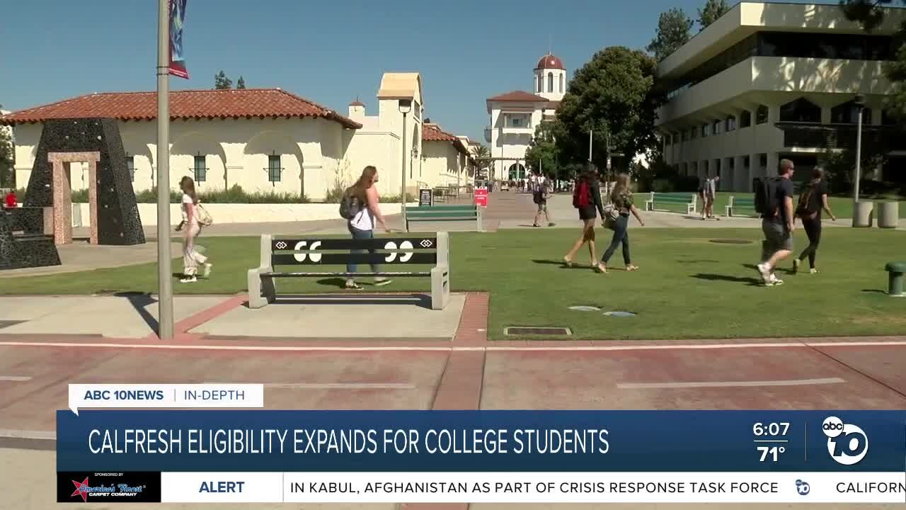 CalFresh eligibility expands for college students
