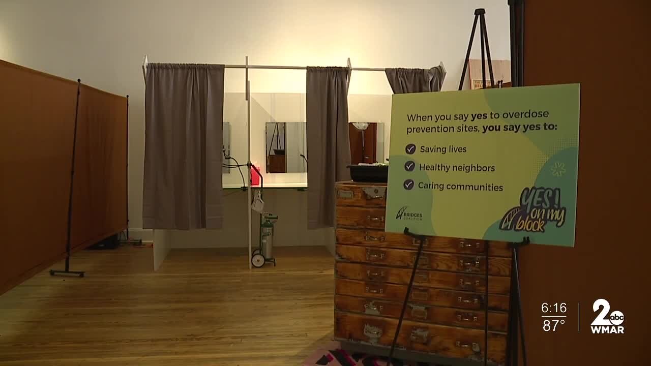 Mock overdose prevention site opened today at the Nomu Nomu Art Center