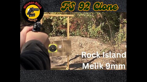 Rock island Melik 9mm No nonsense shooting targets. Fs 92 clone