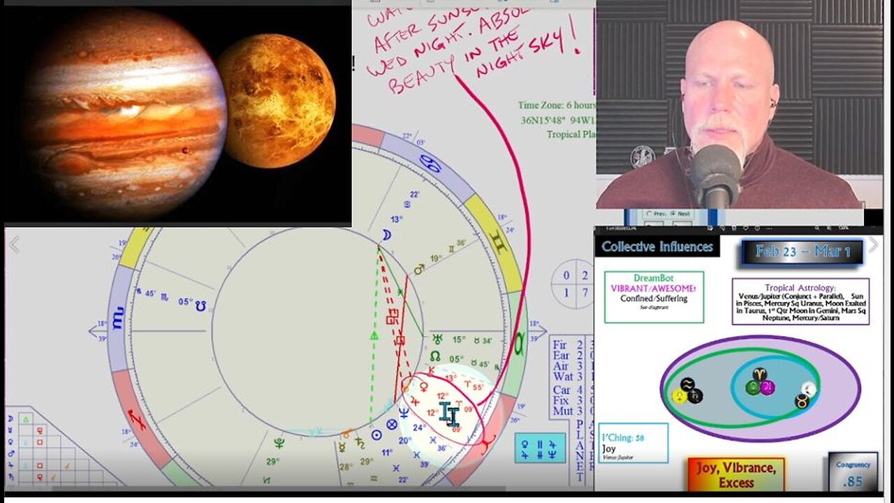 Venus and Jupiter create Joy (and a possible crisis??) How to CIRF 2/23 - 3/1