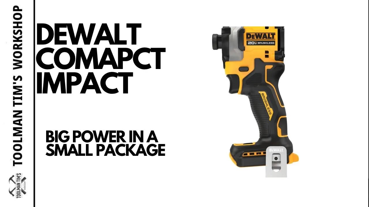 DEWALT COMPACT IMPACT DRIVER - Big Things Come In Small Packages DCF850 Review