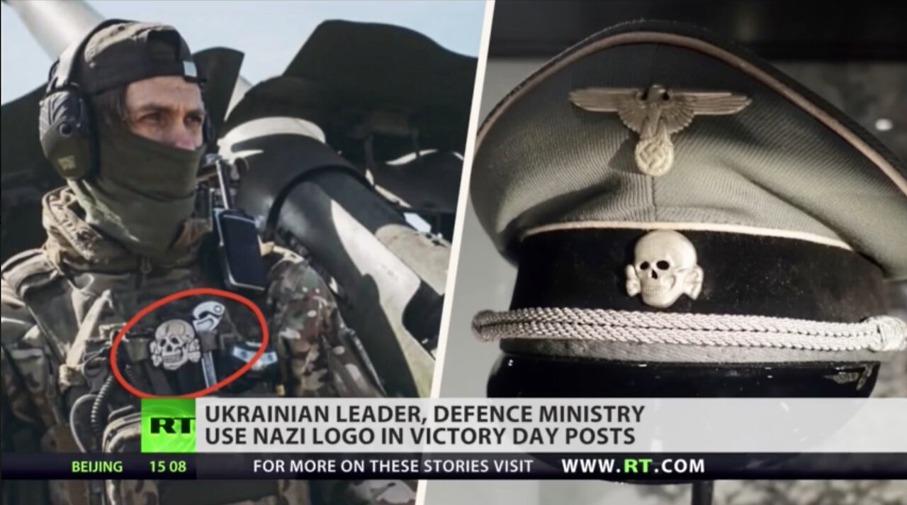 Zelensky Post of a Ukrainian Soldier With a SS Insignia