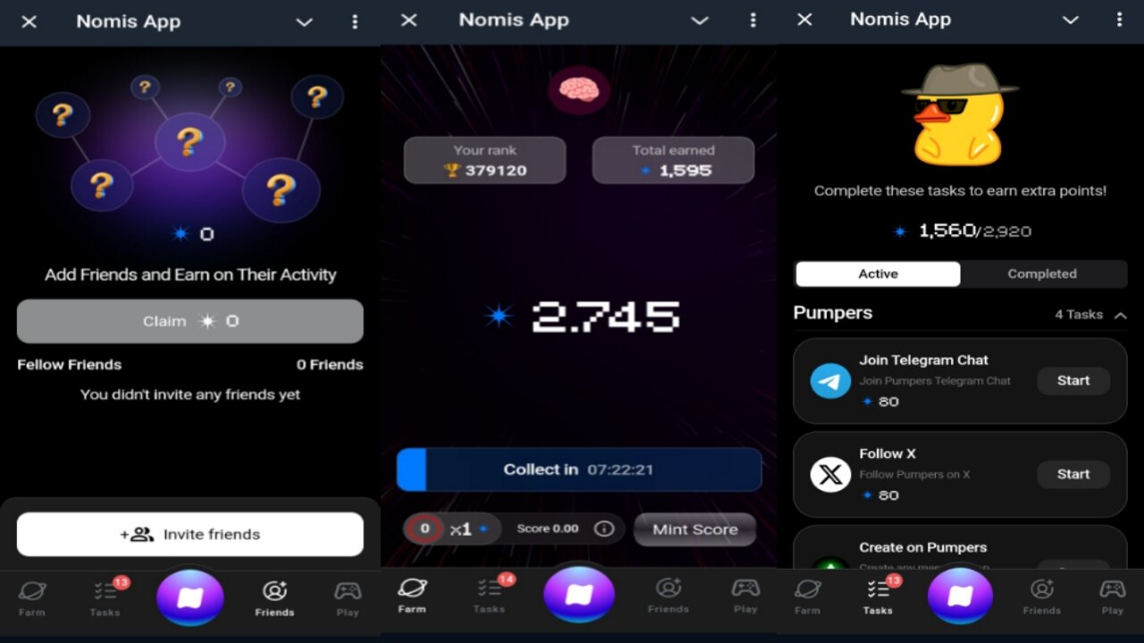 Nomis App | New Crypto Mining Bot | Unlock TON Score And Boost Farming Rate