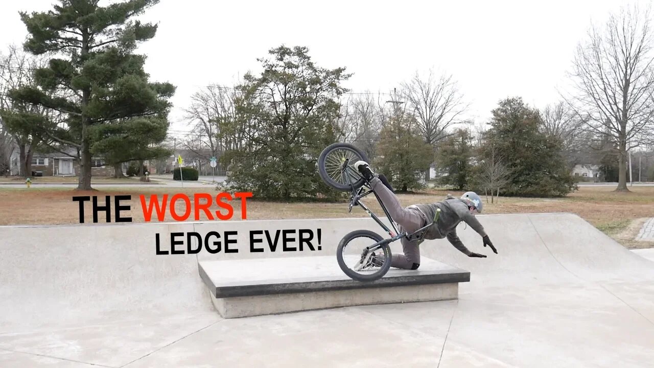 THIS IS THE ** WORST ** LEDGE EVER BUILT AT A SKATEPARK!