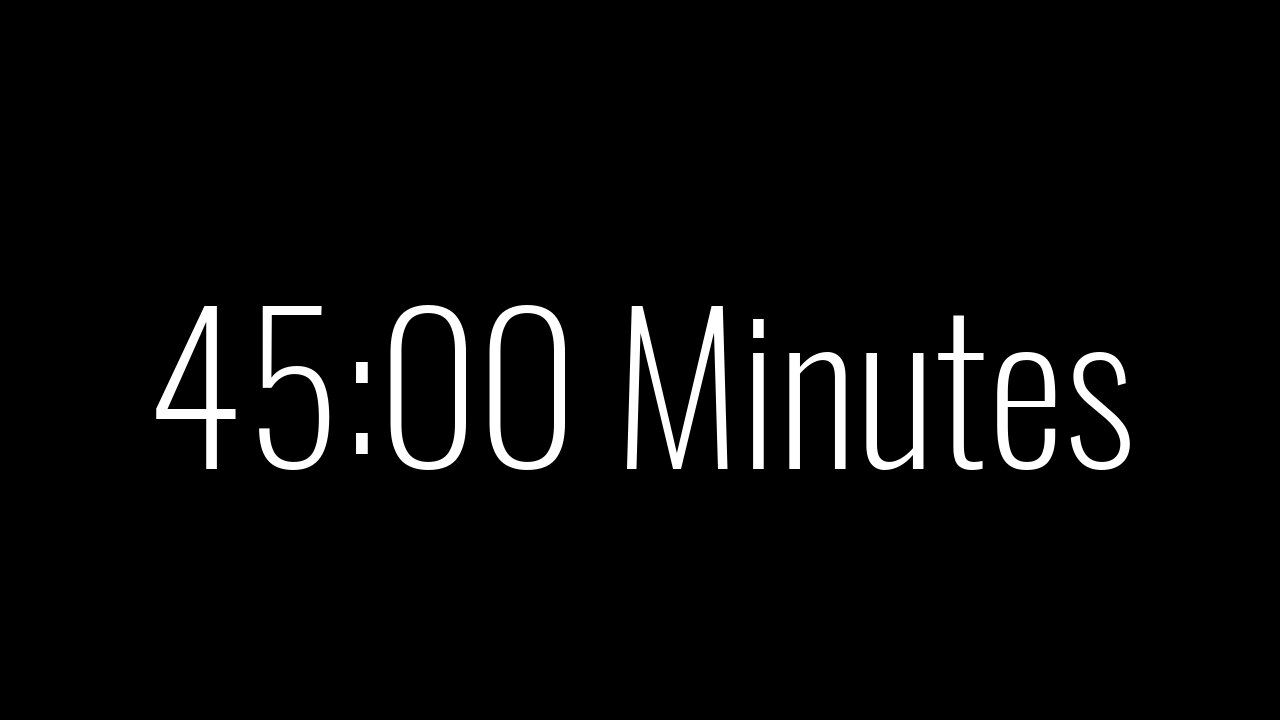 45 Minutes of Relaxation and Renewal: A Calming and Soothing Countdown Video