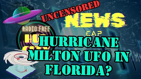 UFO Sighting Before Hurricane Milton Hits Florida!
