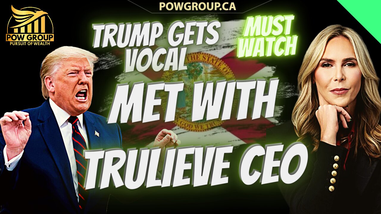 🚨MUST SEE🚨Trump Gets Vocal About MJ, Met With Trulieve CEO, Says Florida Legalization "Very Good"