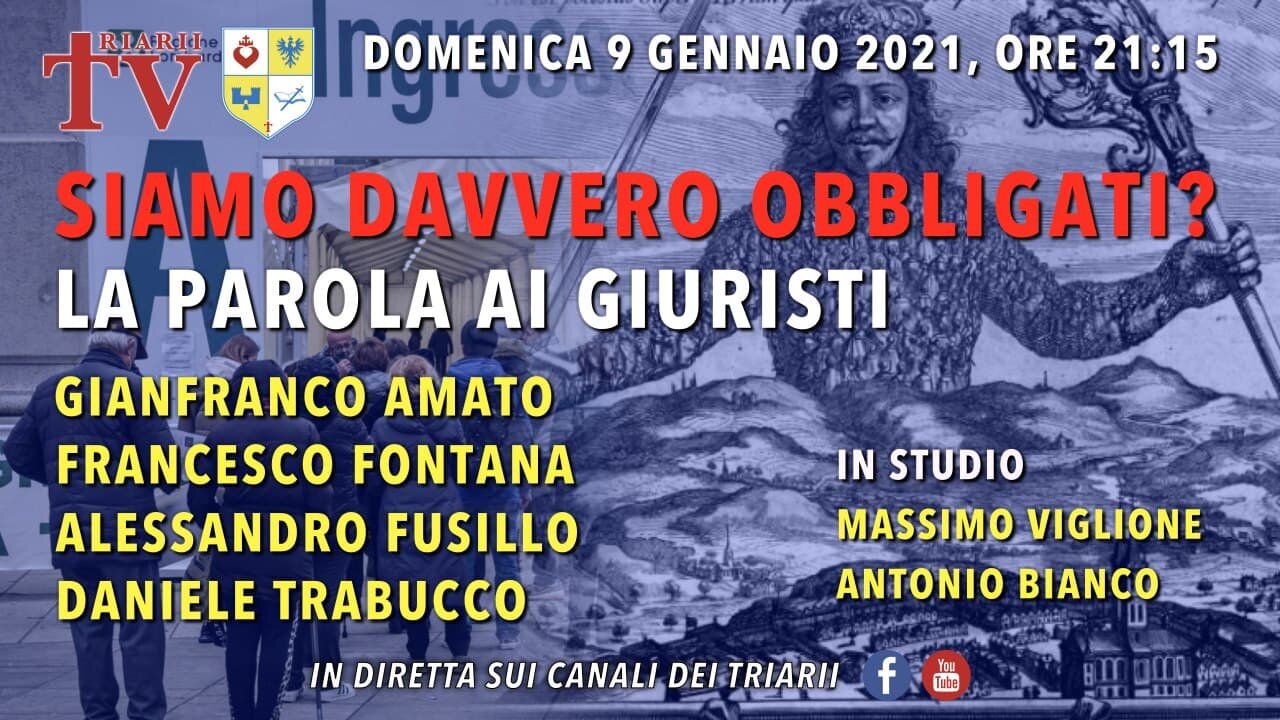 SIAMO DAVVERO OBBLIGATI LA PAROLA AI GIURISTI