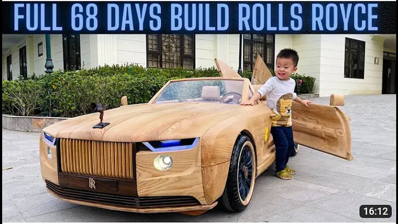 Full 68 Days Build Rolls Royce Boat Tail For My Son