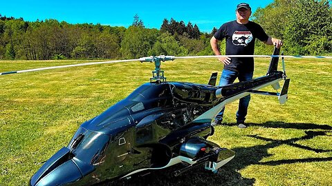Largest RC Airwolf: 1:3.5 Scale Flight"