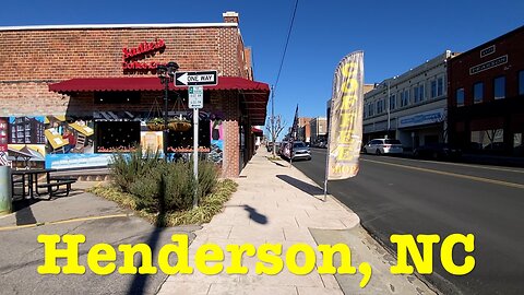 Join my QUEST to visit every town center in North Carolina. Today we are in Henderson, NC
