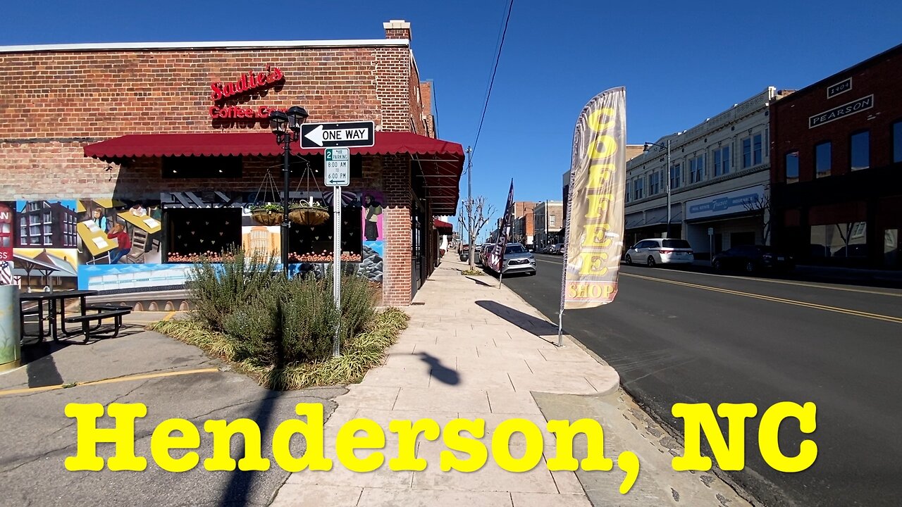 Join my QUEST to visit every town center in North Carolina. Today we are in Henderson, NC