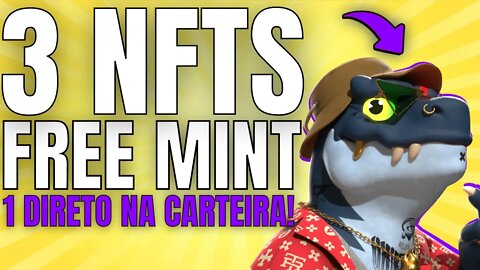 🚨 URGENTE - 3 NFT FREE MINT E 1 VAI DIRETO PARA CARTEIRA OPENSEA PARA VENDA IMEDIATA