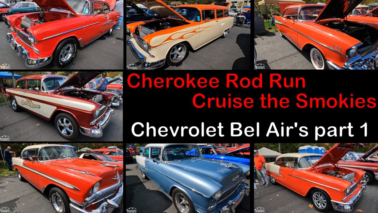 10-14-23 Cherokee Rod Run Cruise the Smokies - Chevrolet Bel Airs part 1